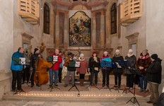 Vánoční zpívání MS Bandu se sborem na Staré Vodě 2018